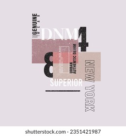 Denim New york Superior typography brand t shirt clothing design