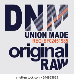 Denim Original Typography, T-shirt Graphics, Vectors 