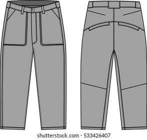Denim pants illustration [vector]
