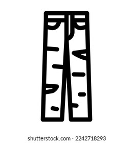 denim pants for men line icon vector. denim pants for men sign. isolated contour symbol black illustration