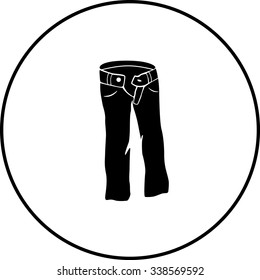 Denimpfhose-Symbol