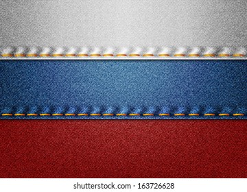 Denim Russia flag