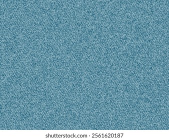 Denim seamless pattern. Blue jean fabric background. Texture of cotton cloth material or canvas. Abstract seamless pattern of blue denim, vector illustration