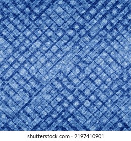 Nahtloses Muster ablehnen. Jeanhintergrund wiederholt. Blaue Shibori-Textur. Wiederholung abstrakter Drucke. Moderner Vintage-Druck. Wiederholen Sie Design für Drucke. Denim verblasste Materialien. Vektorgrafik