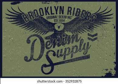 denim supply  t-shirt graphic