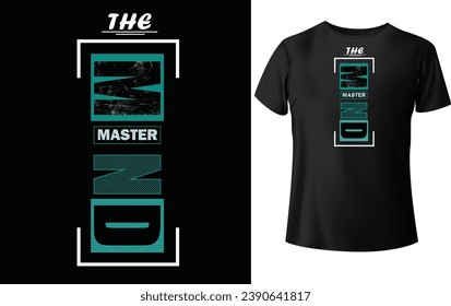 Denim T shirt design the master mind