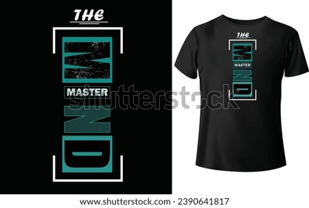 Denim T shirt design the master mind