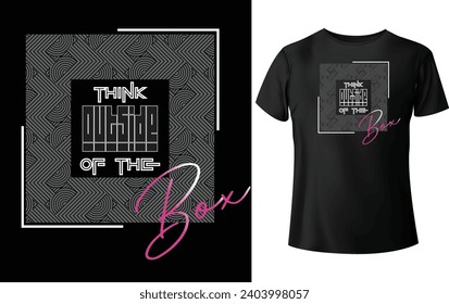 denim t shirt design think out side of the box