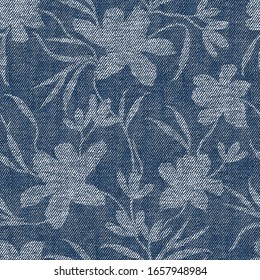 denim  textures  pattern background flower