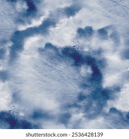 Denim Tie Dye Boho. Spiral Navy Pattern. Tie Dye Print Swirl. Dyed Circle Tie Dye. Dirty Gradient Grunge. Circle Batik. Blue Swirl Pattern. Vector Japanese Repeat. Seamless Indigo Repeat.