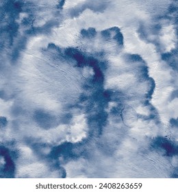 Denim Tie Dye Brush. Tie Dye Circle Swirl. Round Shibori Grunge. Navy Print Repeat. Blue Swirl Watercolor. Spiral Gradient Tie Dye. Vector Old Background. Circle Peace. Seamless Fabric Repeat.