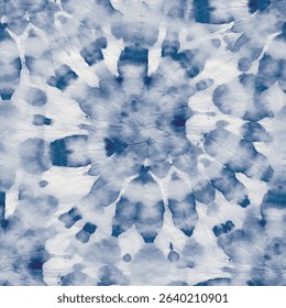 Denim Tie Dye Paint. Blue Swirl Watercolor. Tie Dye Circle Swirl. Spiral Gradient Repeat. Circle Print. Seamless Stripe Tye Dye. Navy Grunge Tie Dye. Vector Dyed Pattern. Blue Abstract Print.