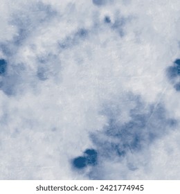 Denim Tie Dye Shirt. Dirty Seamless Grunge. Stripe Gradient Tie Dye. Blue Spot Splatter. Seamless Fabric Repeat. Tie Dye Print Mark. Dyed Circle Repeat. Grunge Batik. Splash Old Background.
