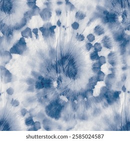 Denim Tie Dye Swirl. Vector Traditional Repeat. Seamless Pastel Texture. Tie Dye Circle Swirl. Tiedye Print. Blue Gradient Grunge. Blue Swirl Pattern. Dyed Print Tie Dye. Spiral Navy Background.