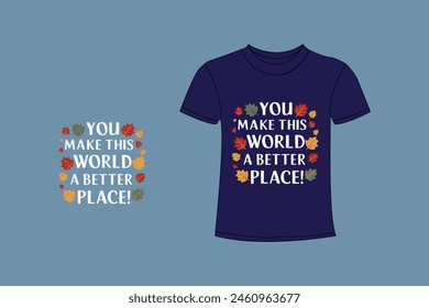 Denim typography t shirt design