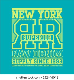 Denim Typography. Vector illustration for your collection