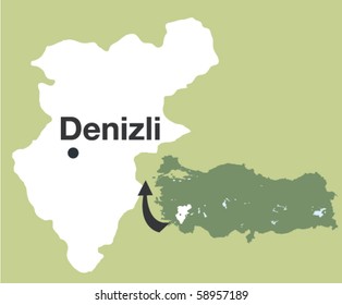 DENIZLI. The cities of Turkey.