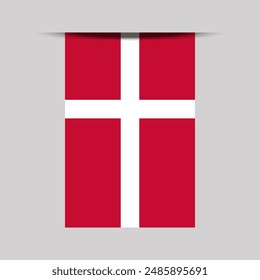 Denmark Banner Flag Vector Illustration