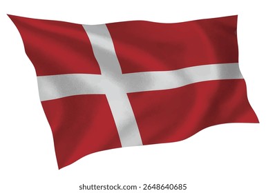 Ícone de seda da bandeira do país da Dinamarca