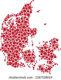 Mapa de puntos rojos de Dinamarca