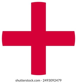 Denmark Danish English England Saint George's Cross Set Circular Circle Flag Icon Logo Vector EPS PNG Transparent No Background Clip Art 