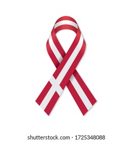 Denmark / Danish flag banner ribbon.