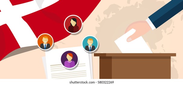 Denmark democracy political process selecting president or parliament member with election and referendum freedom to vote