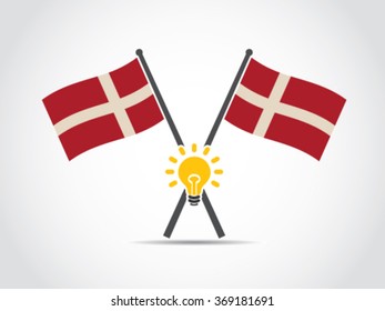 Denmark Emblem Bright Idea