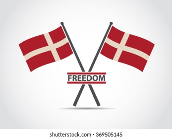 Denmark Emblem Freedom
