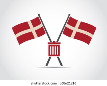 Denmark Emblem Trash Management