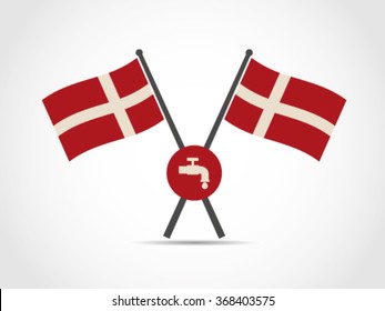 Denmark Emblem Water Supply