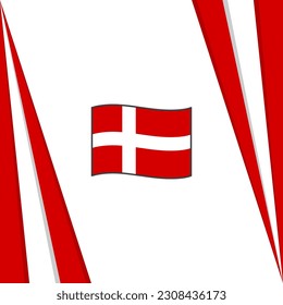 Denmark Flag Abstract Background Design Template. Denmark Independence Day Banner Social Media Post. Denmark Flag