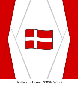 Denmark Flag Abstract Background Design Template. Denmark Independence Day Banner Social Media Post. Denmark Background
