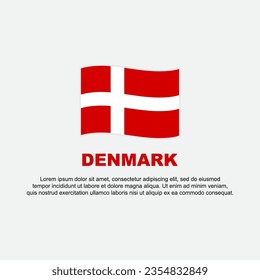 Denmark Flag Background Design Template. Denmark Independence Day Banner Social Media Post. Denmark Background