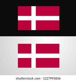 Denmark Flag banner design