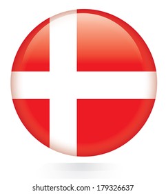 Denmark flag button
