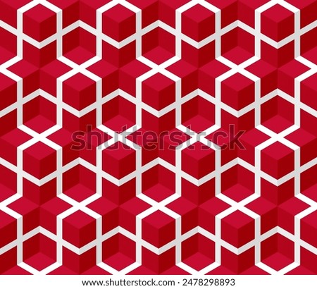 denmark flag ceramic tile pattern box. vector illustration