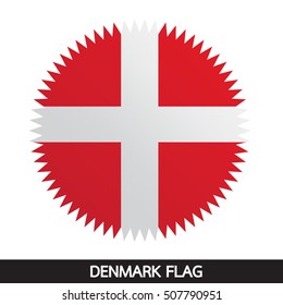 Denmark flag design illustration