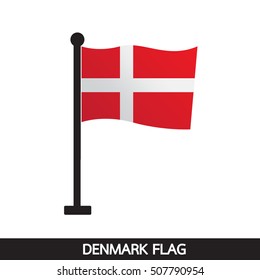 Denmark flag design illustration