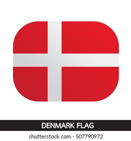 Denmark flag design illustration