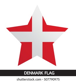 Denmark flag design illustration