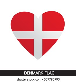 Denmark flag design illustration