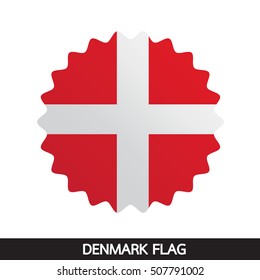 Denmark flag design illustration