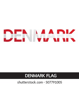 Denmark flag design illustration