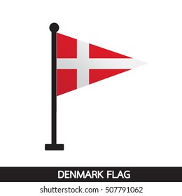 Denmark flag design illustration