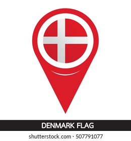 Denmark flag design illustration