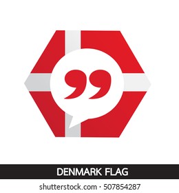 Denmark flag design illustration