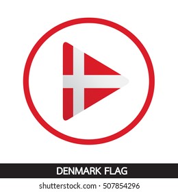 Denmark flag design illustration