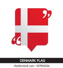 Denmark flag design illustration