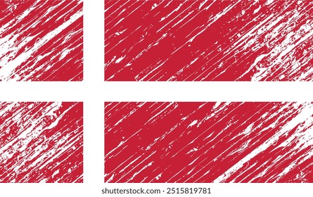 denmark flag grunge background texture vector design illustration